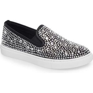 “Evada” Crystal Embellished Slip-On Sneakers ✨